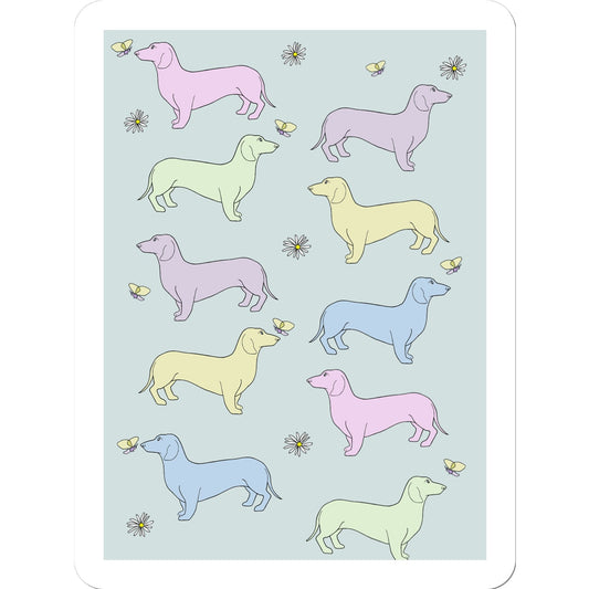 Rainbow Dachshunds Rainbow Dogs  Sticker