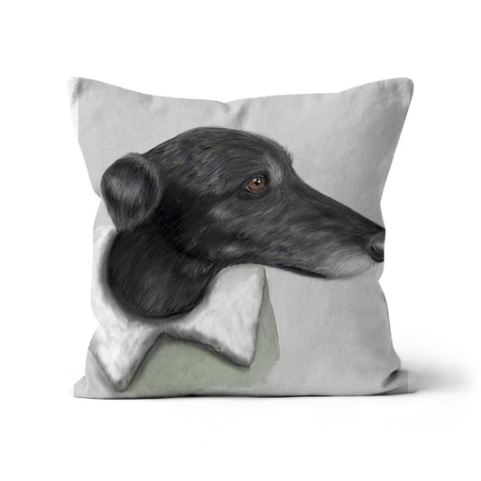 Greyhound Portrait Cushion