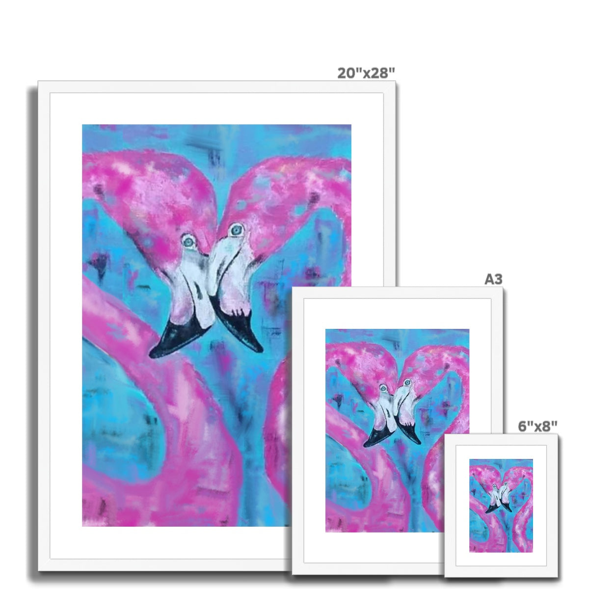 Flamingo Tango Framed & Mounted Print