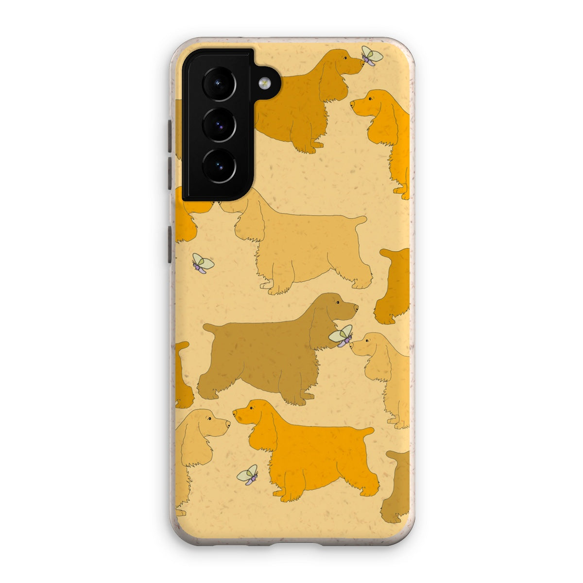 Rainbow Dogs Spaniels Eco Phone Case