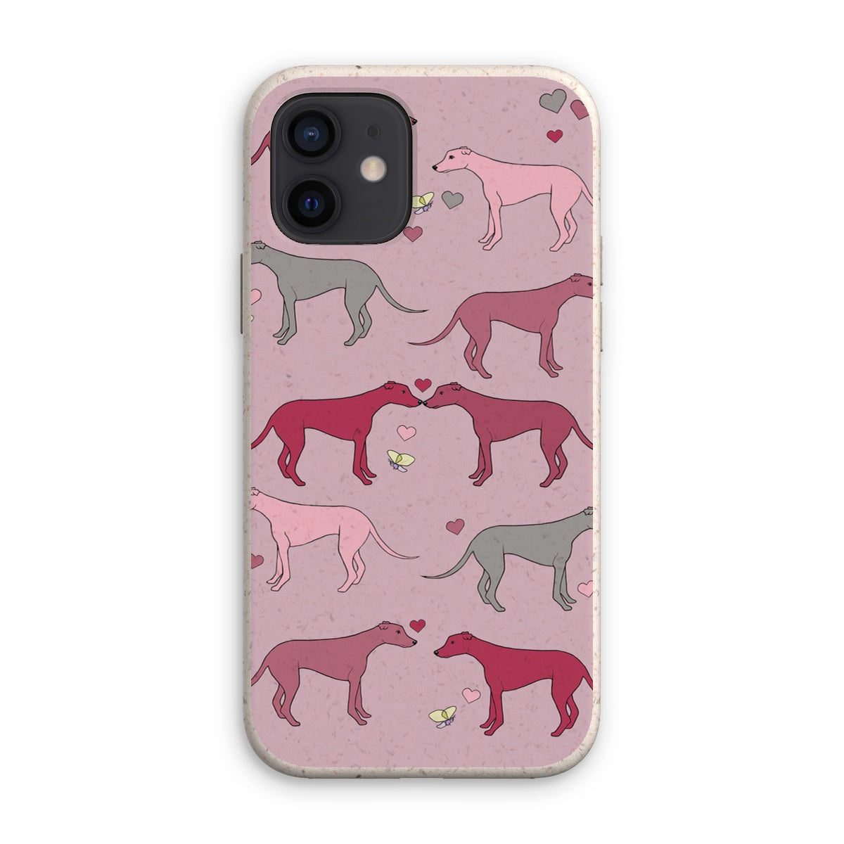 Greyhound Love Rainbow Dogs  Eco Phone Case