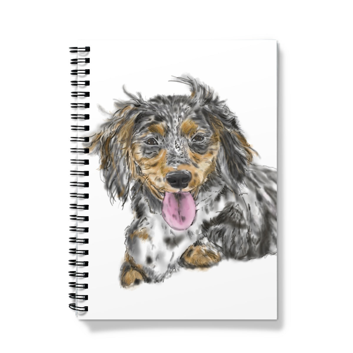 Dachshund Cross Portrait  Notebook