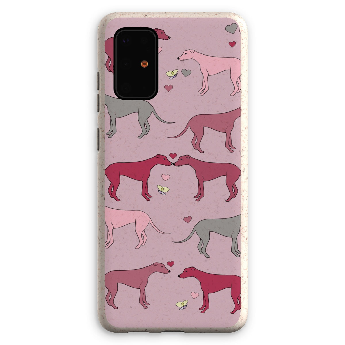 Greyhound Love Rainbow Dogs  Eco Phone Case