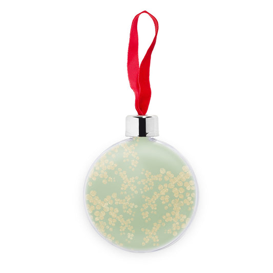 Floral Modesty Transparent Christmas bauble