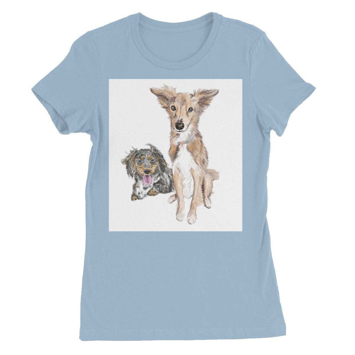 Customer Requests Nicky & Eevee Pet Portrait  Women's Favourite T-Shirt