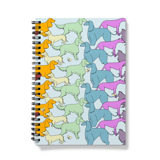 Rainbow Dogs Together  Notebook