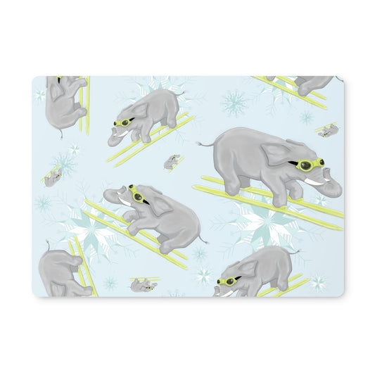 If you've never seen an elephant ski Placemat