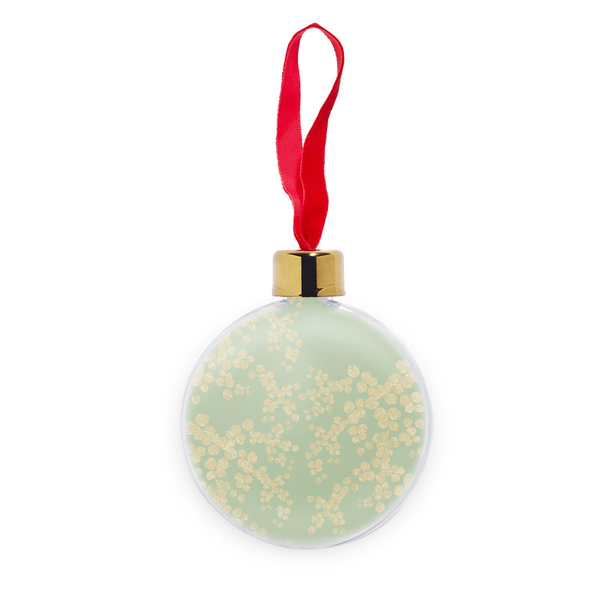 Floral Modesty Transparent Christmas bauble