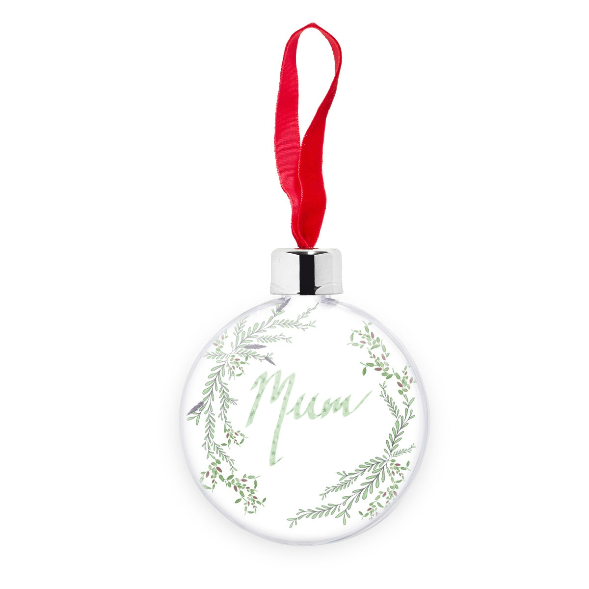 Mum Garden Transparent Christmas bauble