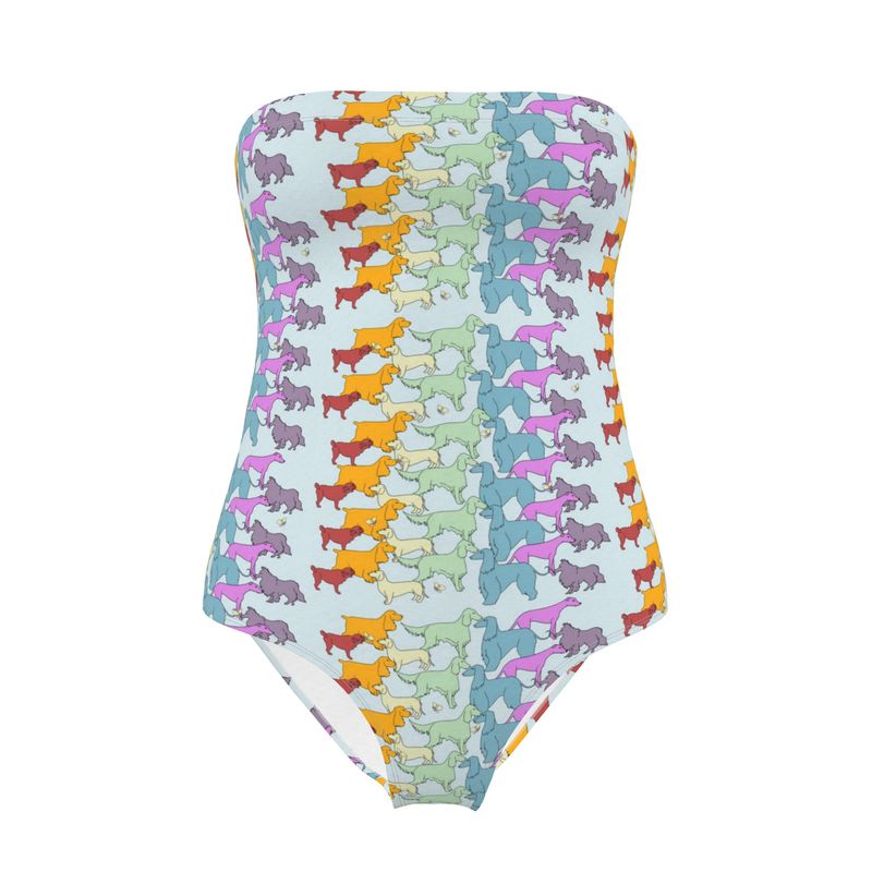 Rainbow Dogs Together Swimsuit