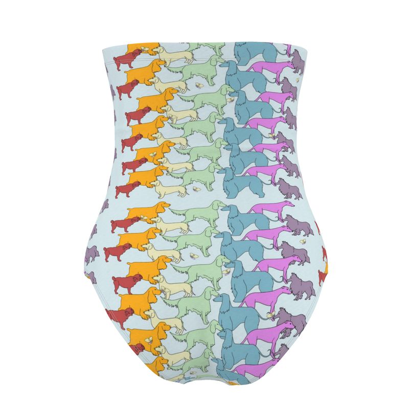 Rainbow Dogs Together Swimsuit