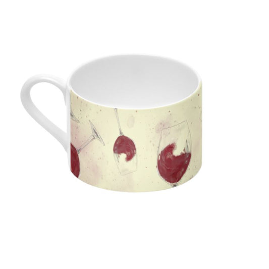Red Wine Lovers Cup & Saucer