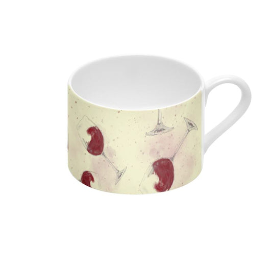 Red Wine Lovers Cup & Saucer