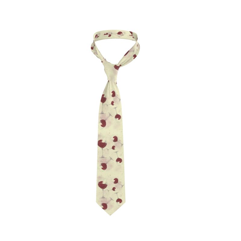 Red Wine Lovers Silk Tie