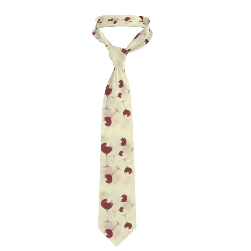 Red Wine Lovers Silk Tie