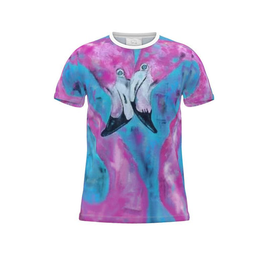 Cut And Sew All Over Print T Shirt