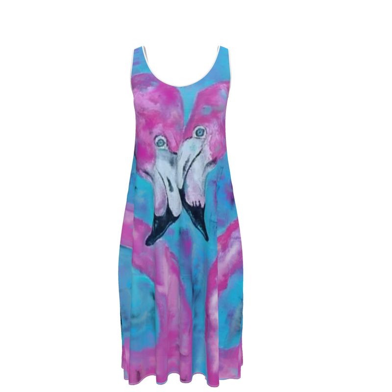 Flamingo Tango Premium Midi Dress