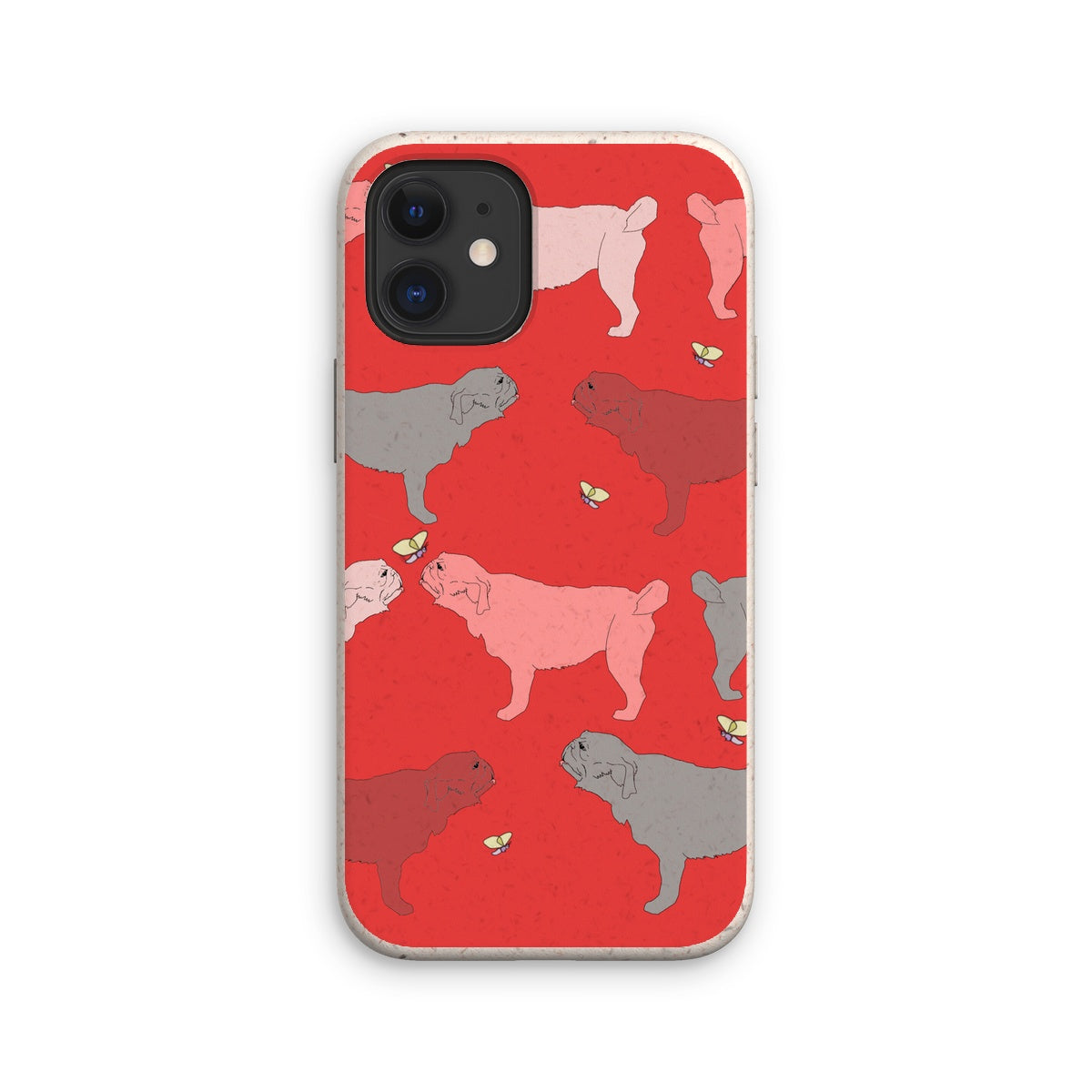 Rainbow Dogs Pug  Eco Phone Case