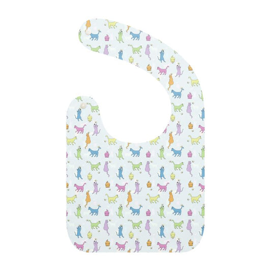 Rainbow Cats Baby Bib