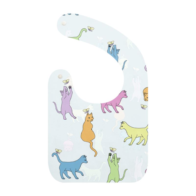 Rainbow Cats Baby Bib