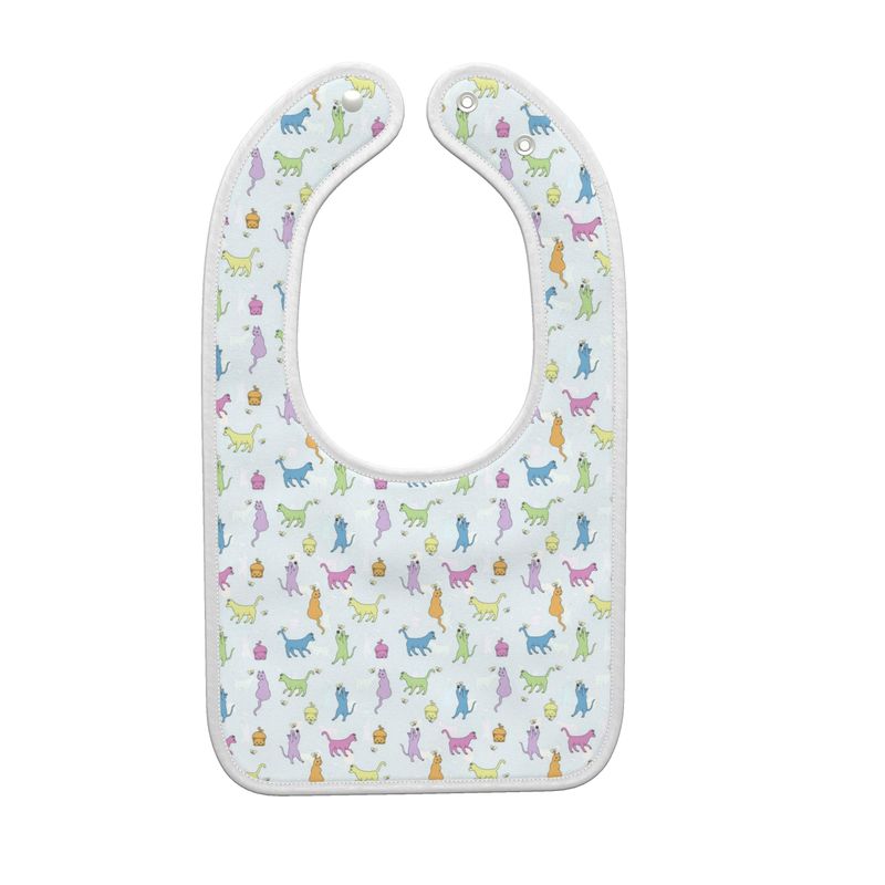 Rainbow Cats Premium Baby Bib