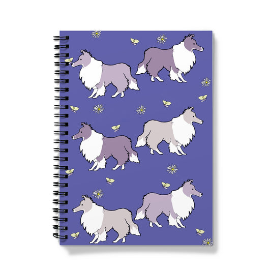 Sheltie Very Peri Rainbow Dogs  Notebook
