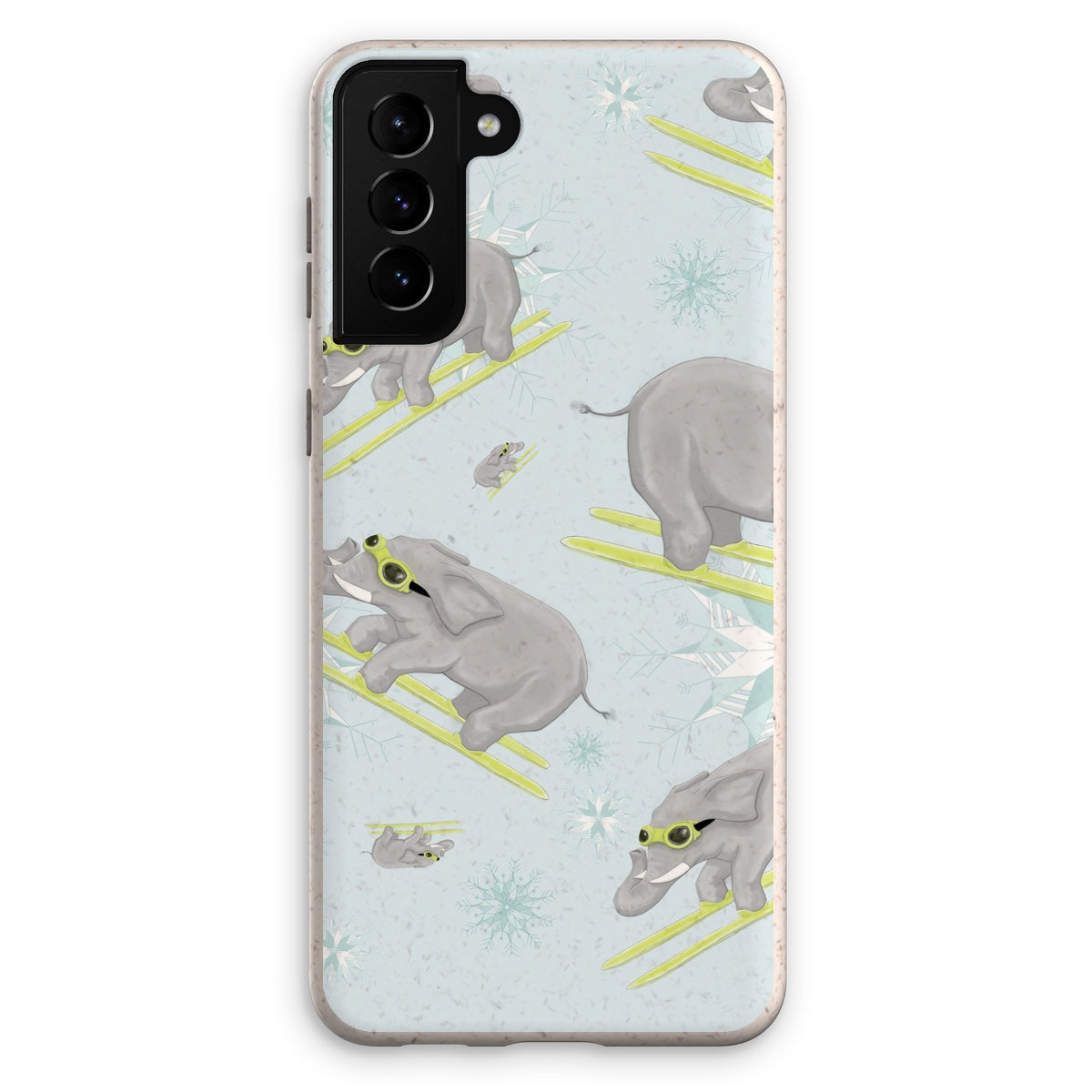 If you've never seen an elephant ski Eco Phone Case