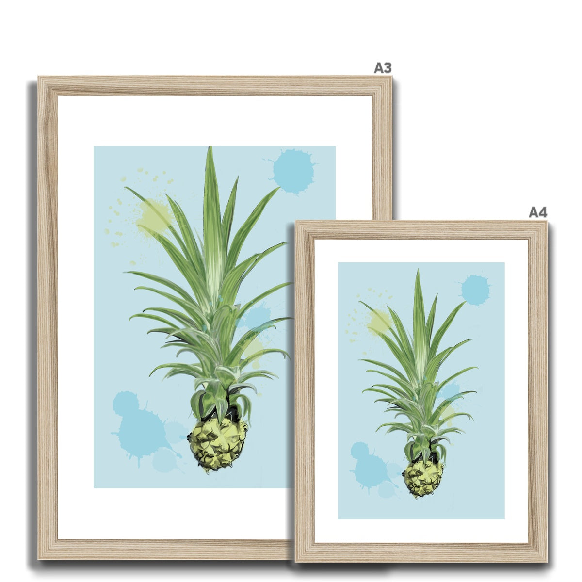 Pineapple Houseplant Framed & Mounted Print