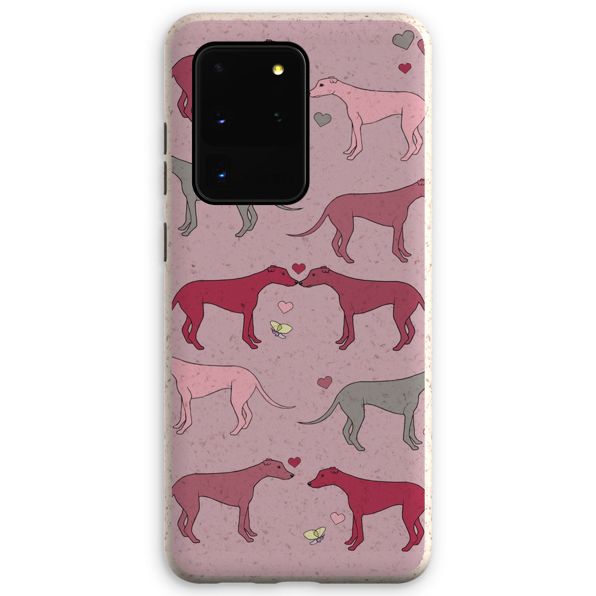 Greyhound Love Rainbow Dogs  Eco Phone Case