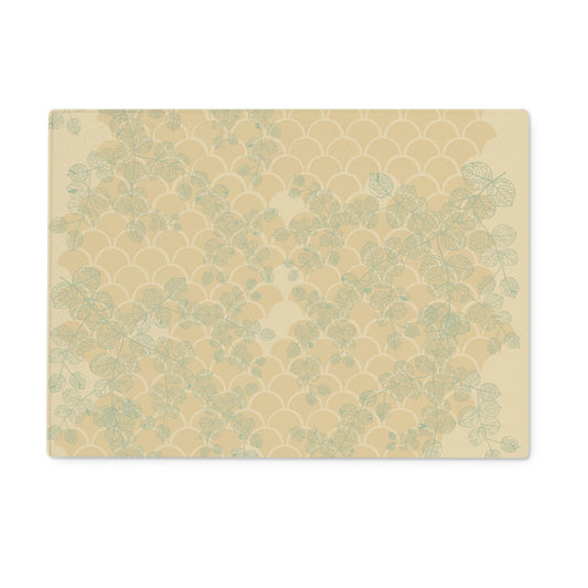 Floral Vanity Glass Chopping Board