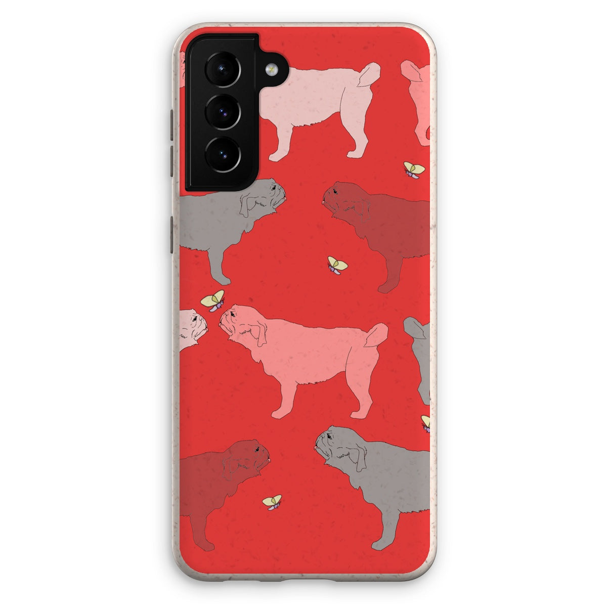 Rainbow Dogs Pug  Eco Phone Case