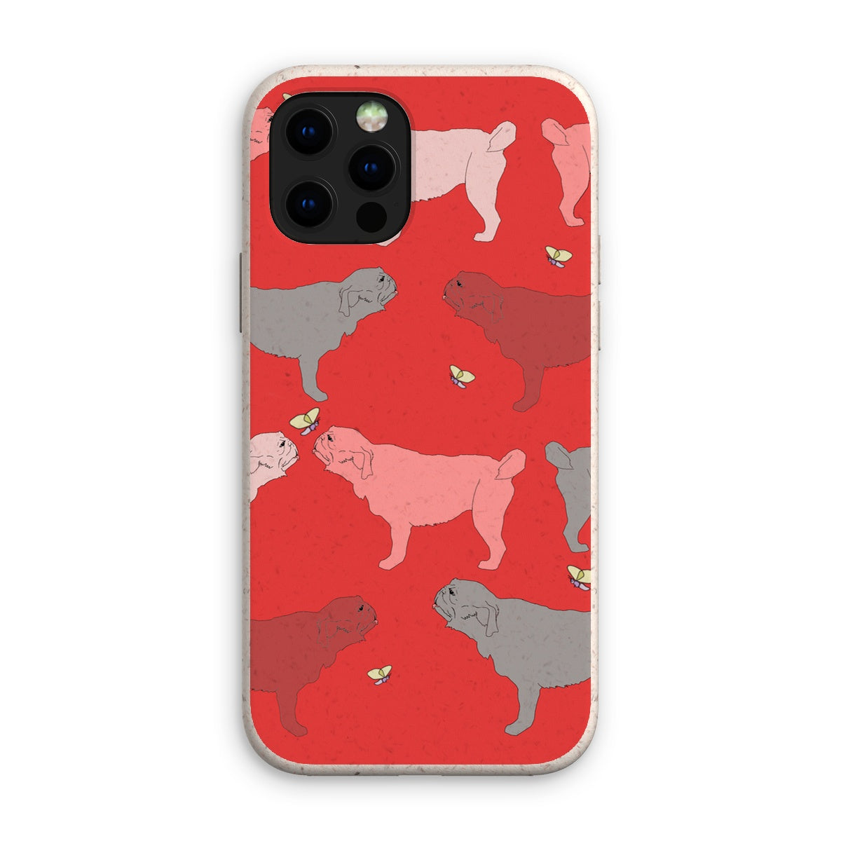 Rainbow Dogs Pug  Eco Phone Case