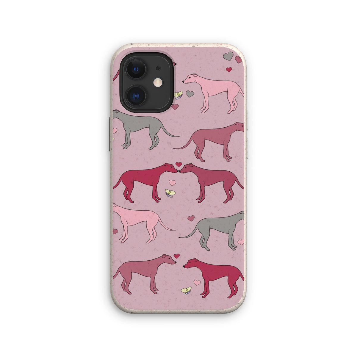 Greyhound Love Rainbow Dogs  Eco Phone Case