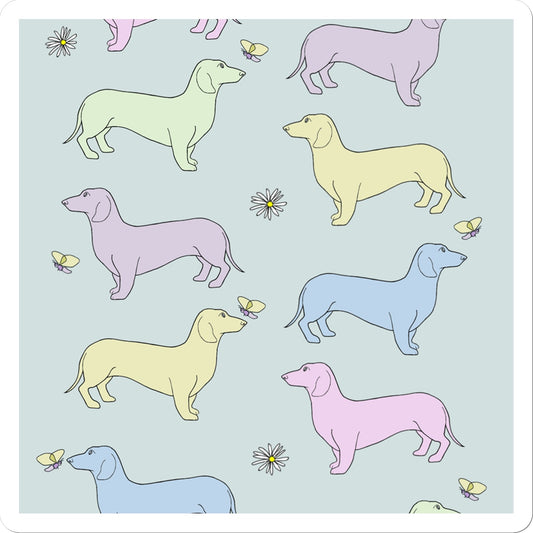 Rainbow Dachshunds Rainbow Dogs  Sticker