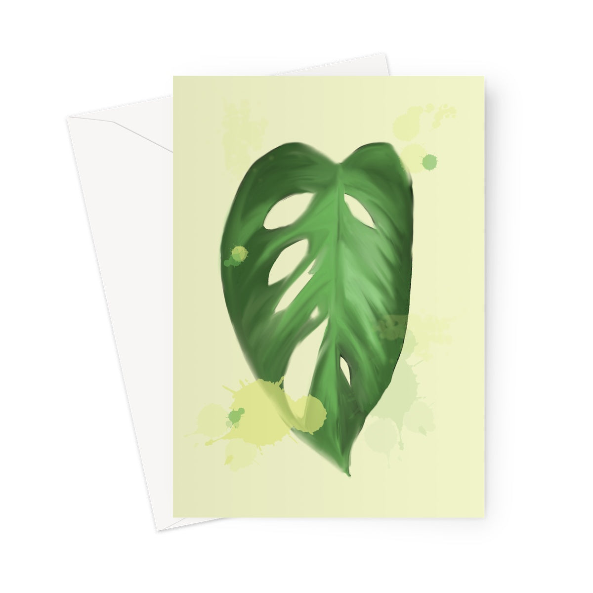 Monkey Mask Houseplant Greeting Card