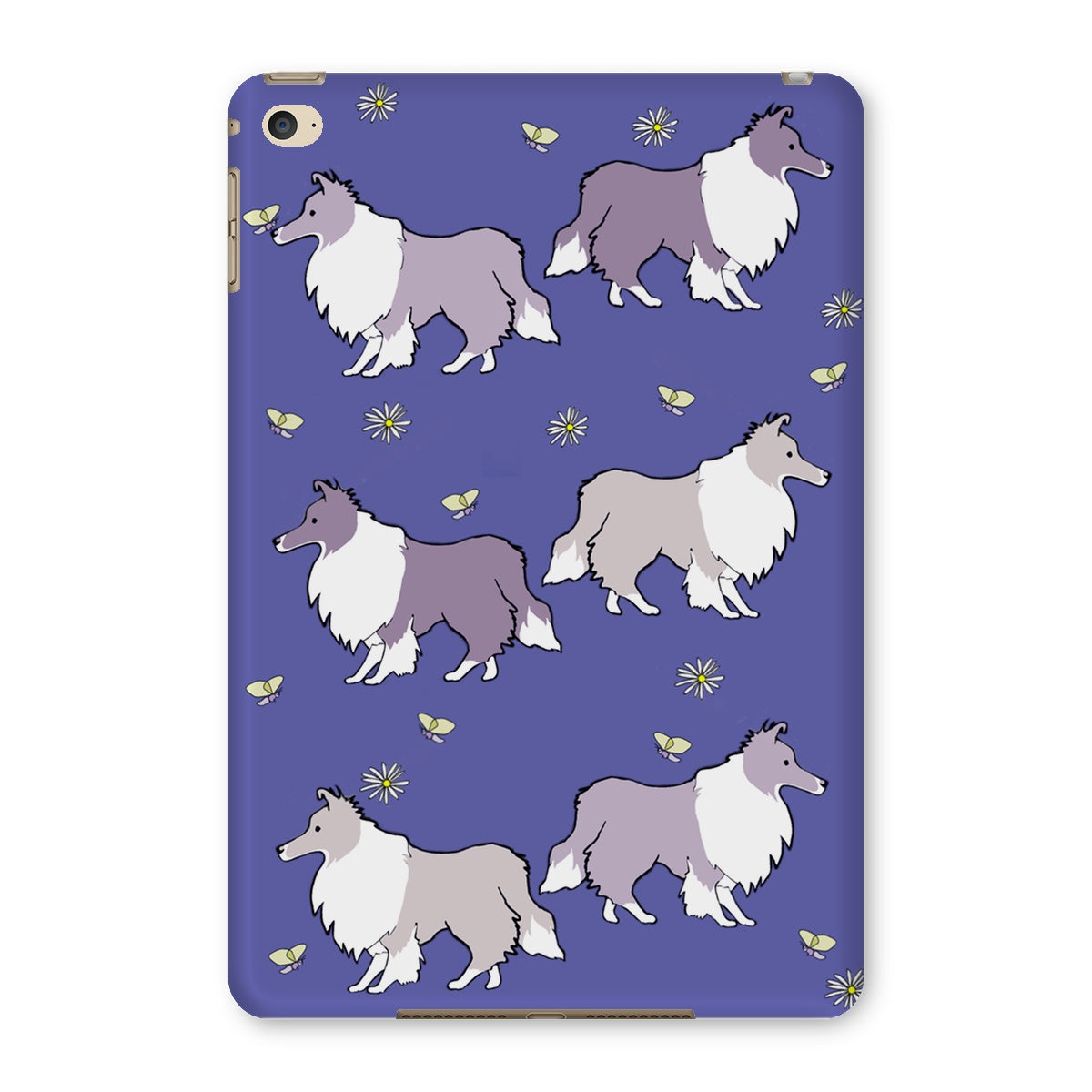 Sheltie Very Peri Rainbow Dogs  Tablet Cases