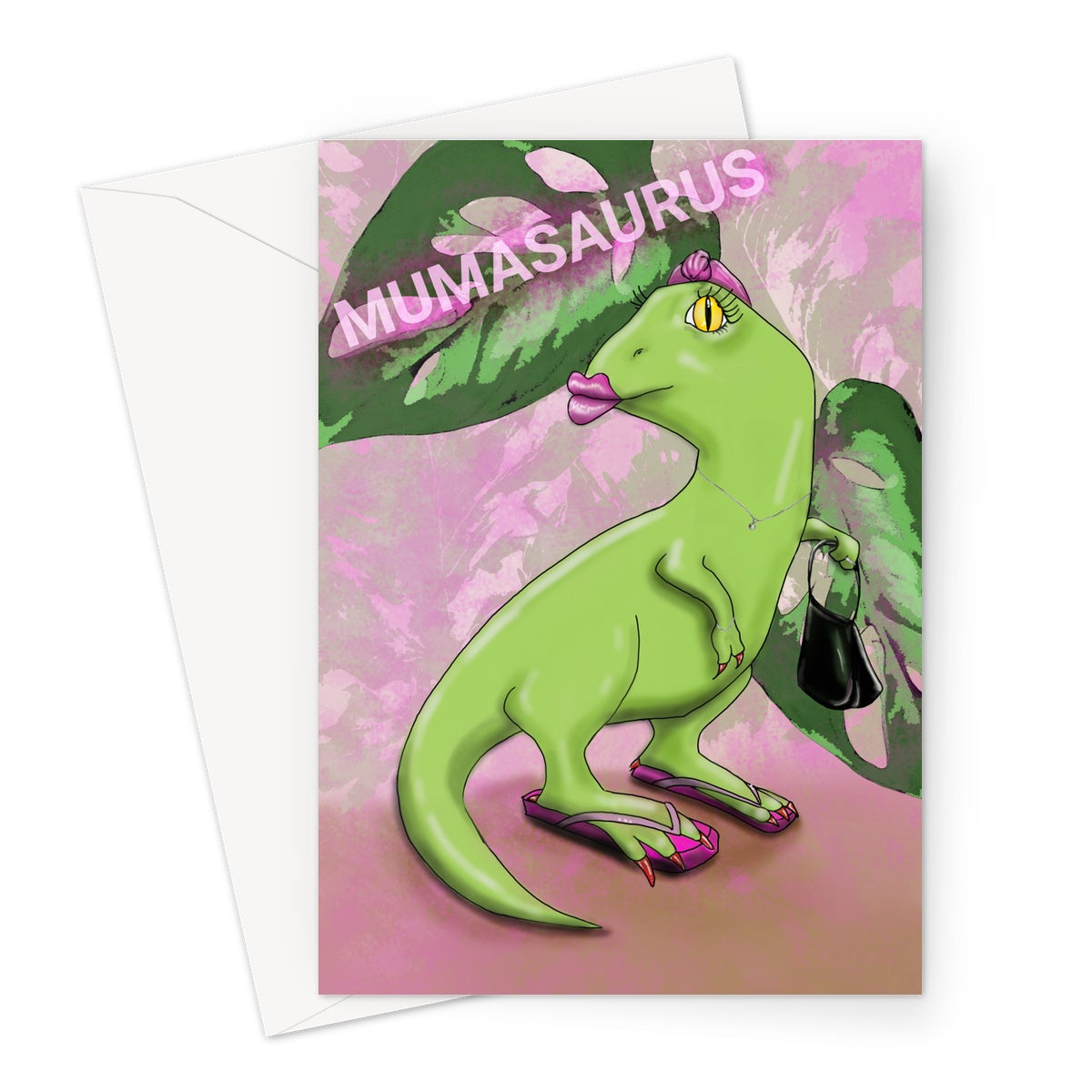 Mumasaurus Greeting Card