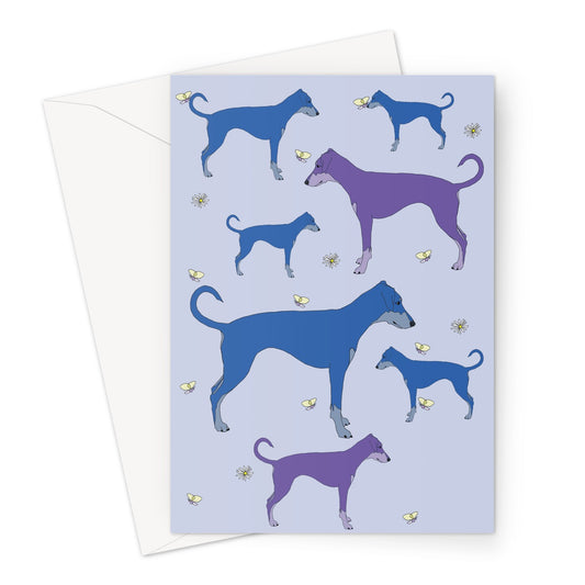 Rainbow Dogs Dobermans Greeting Card