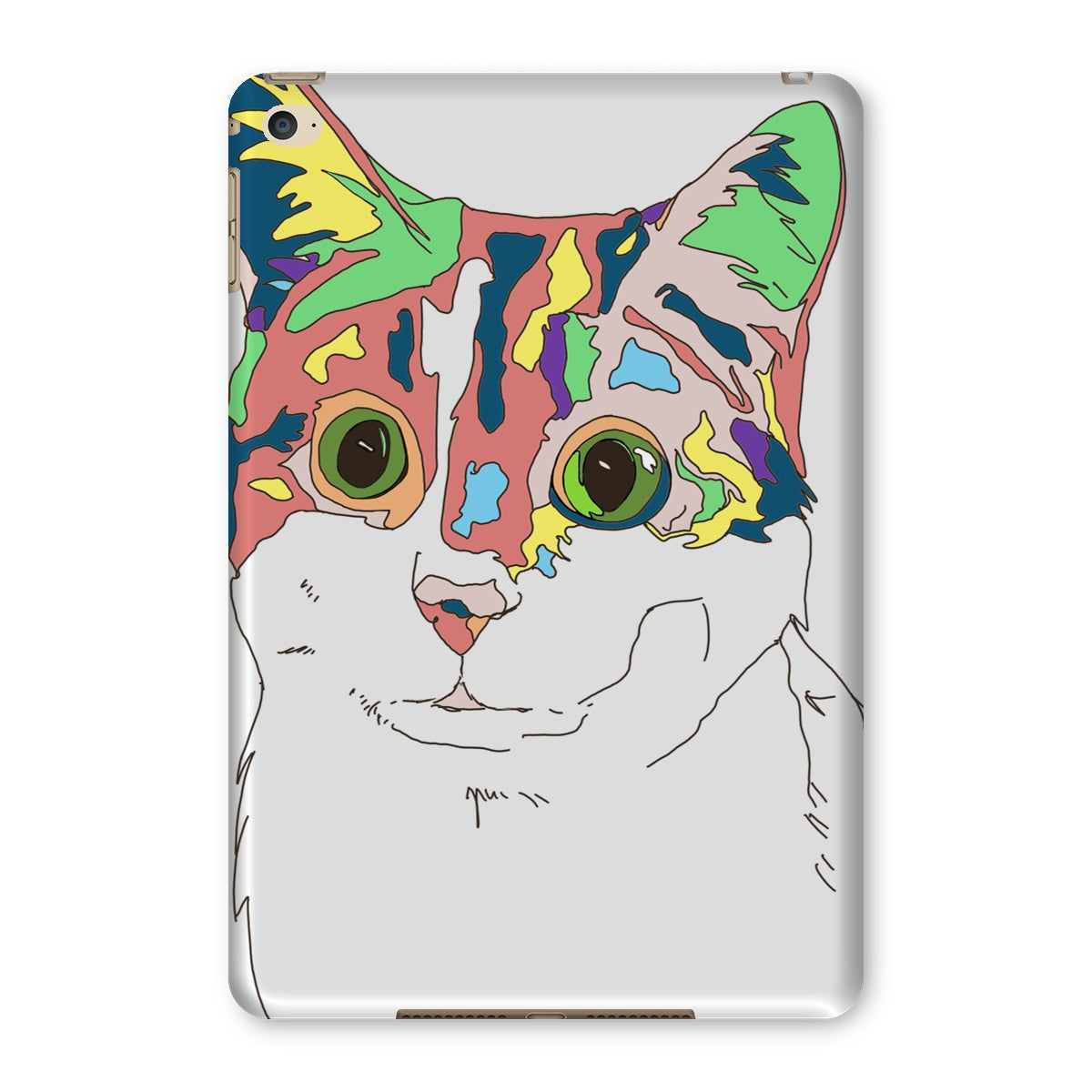 Kaleidoscope Cat Tablet Cases