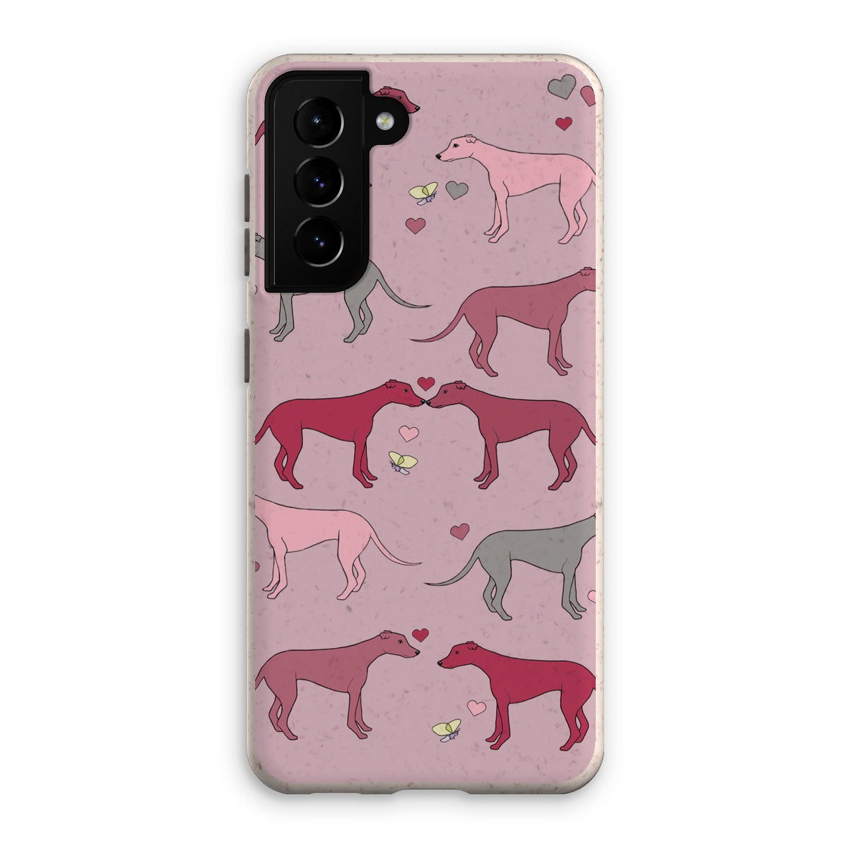 Greyhound Love Rainbow Dogs  Eco Phone Case