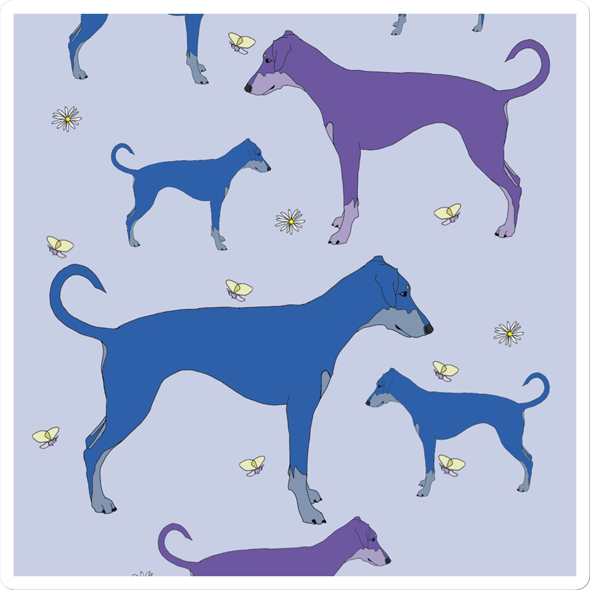 Rainbow Dogs Dobermans Sticker