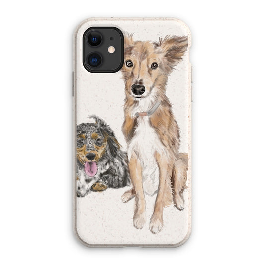 Customer Requests Nicky & Eevee Pet Portrait  Eco Phone Case