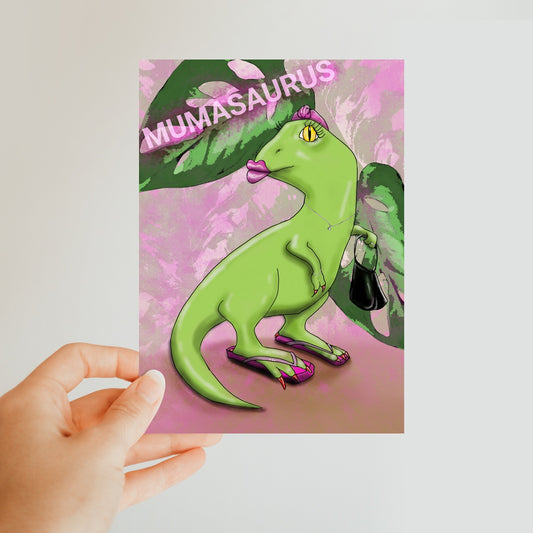 Mumasaurus Classic Postcard