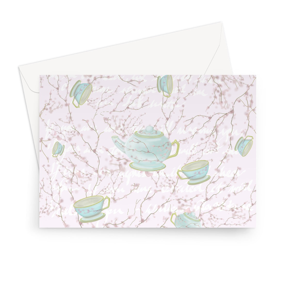 In celebration of tea Greeting Card