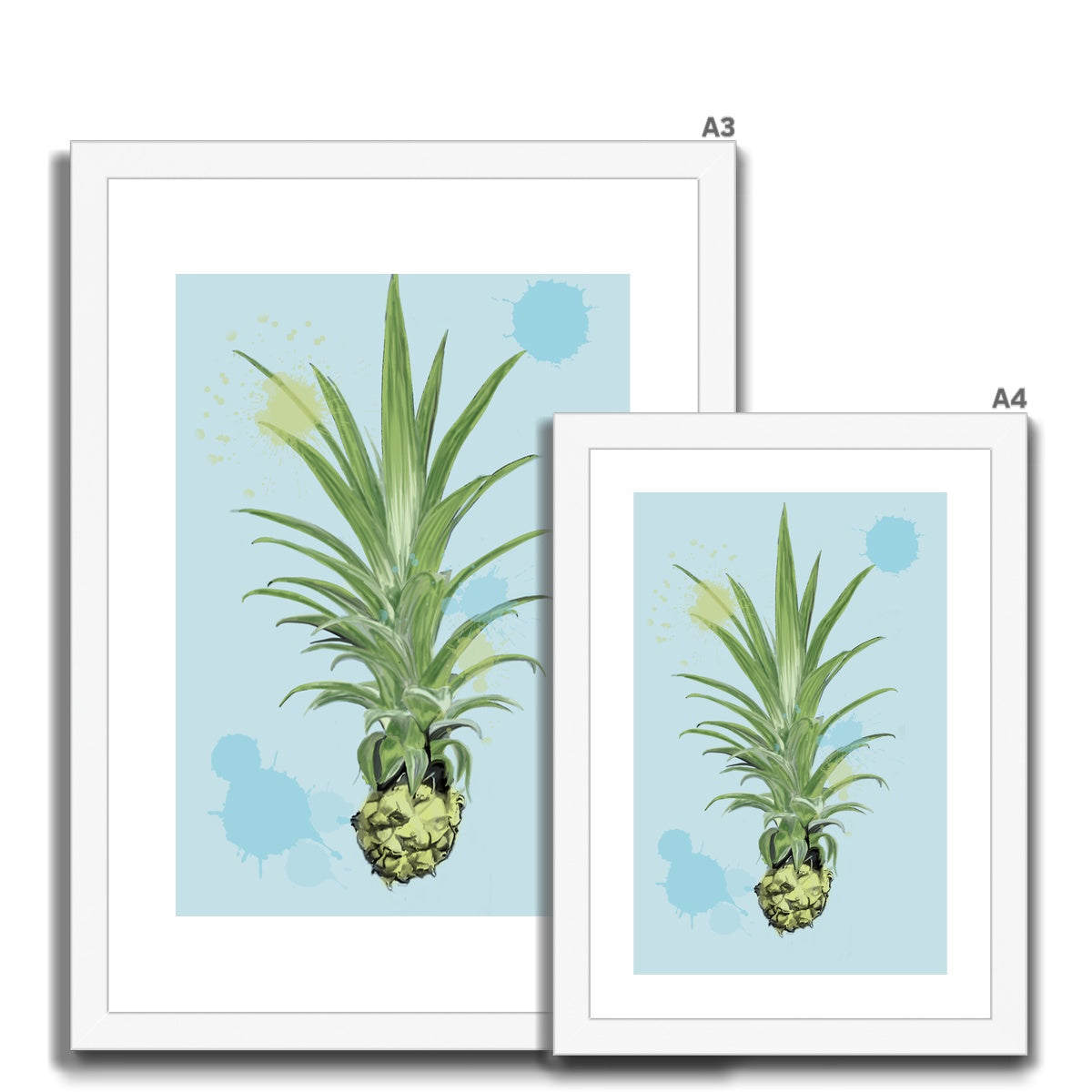 Pineapple Houseplant Framed & Mounted Print