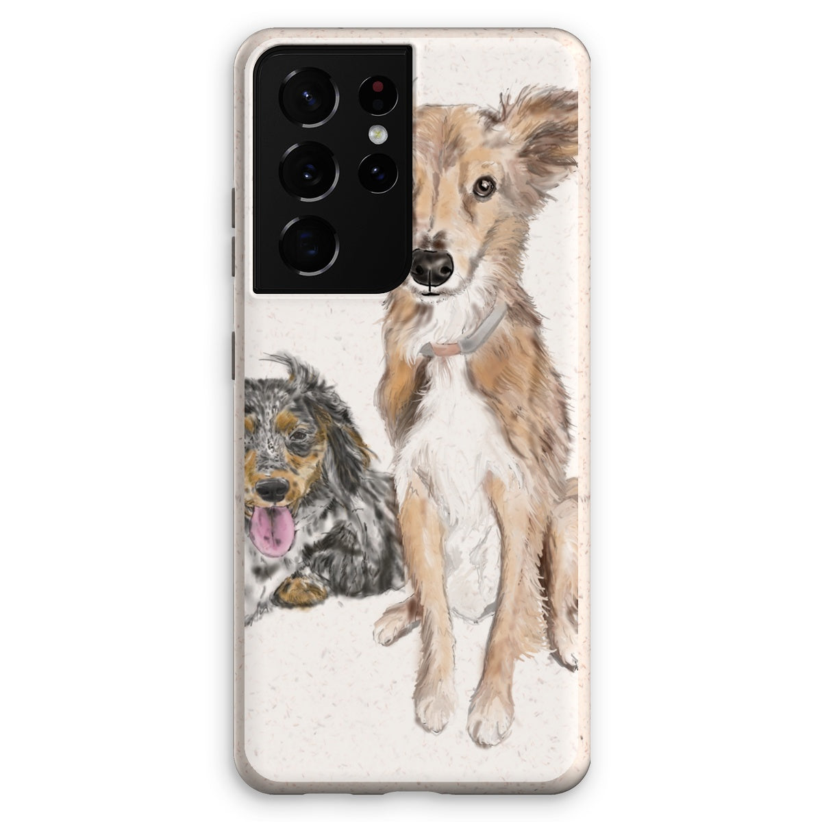 Customer Requests Nicky & Eevee Pet Portrait  Eco Phone Case