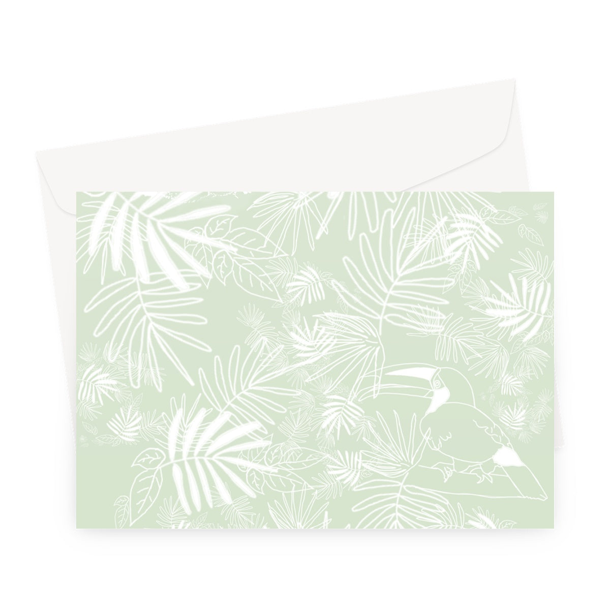 Wild Tigers and Toucans Greeting Card