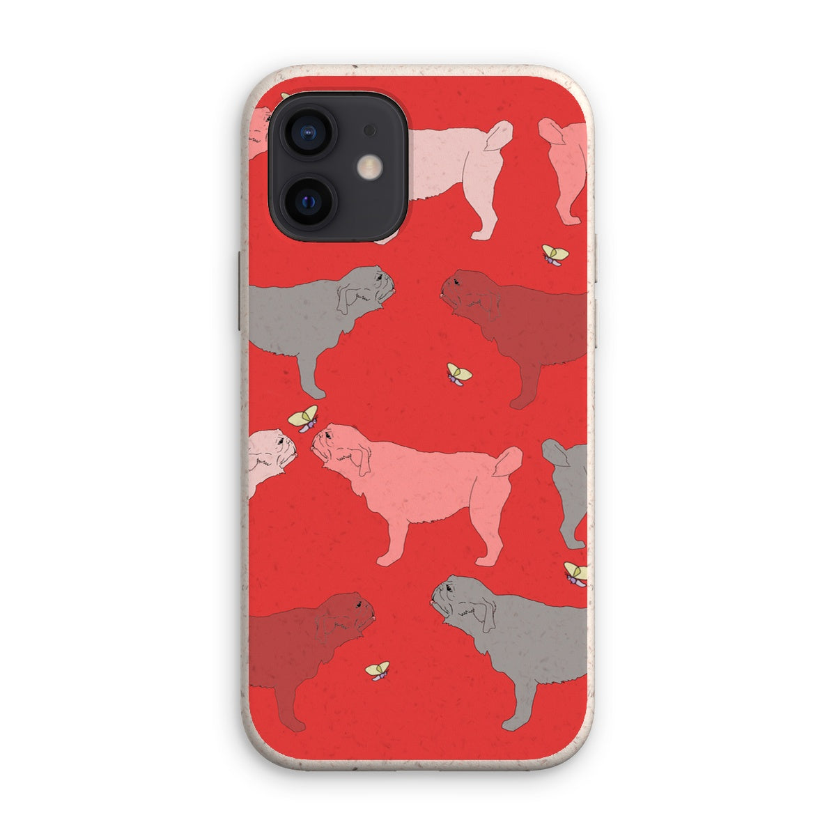 Rainbow Dogs Pug  Eco Phone Case