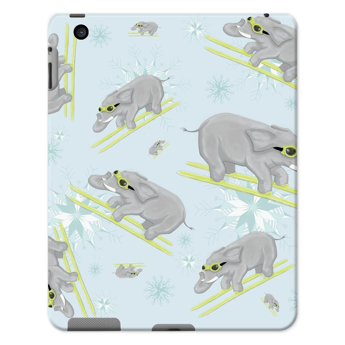 If you've never seen an elephant ski Tablet Cases