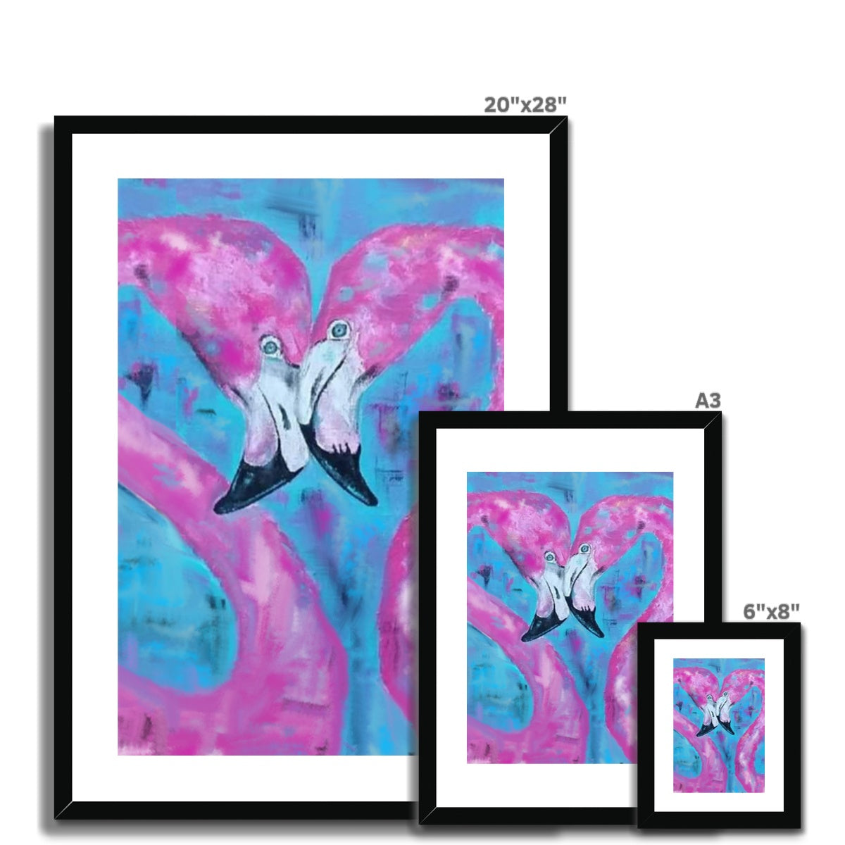 Flamingo Tango Framed & Mounted Print